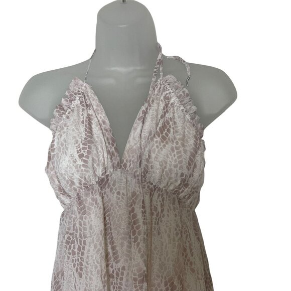 Lush Ash Mauve Snake Print Halter Maxi Dress Size Small NWT - Picture 6 of 6
